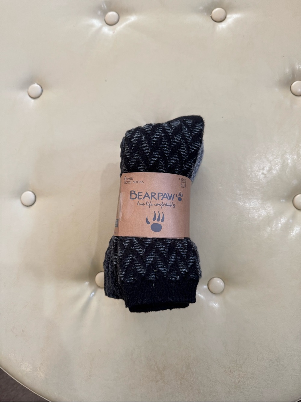 Bear paw women’s Boot Socks 4-10
